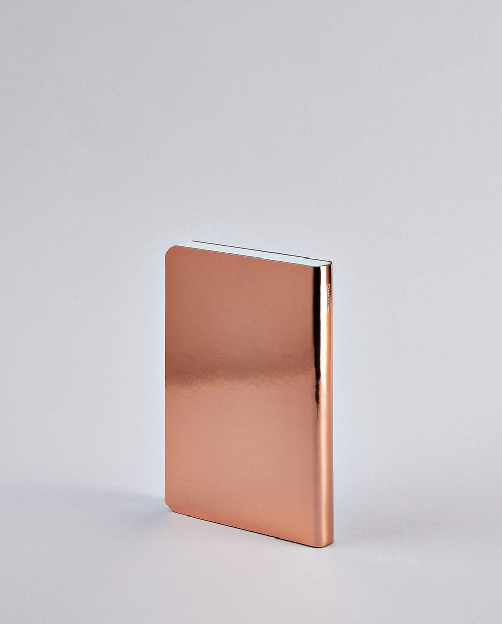nuuna Notizbuch Shiny Starlet S, A6, 176 Seiten – kupfer