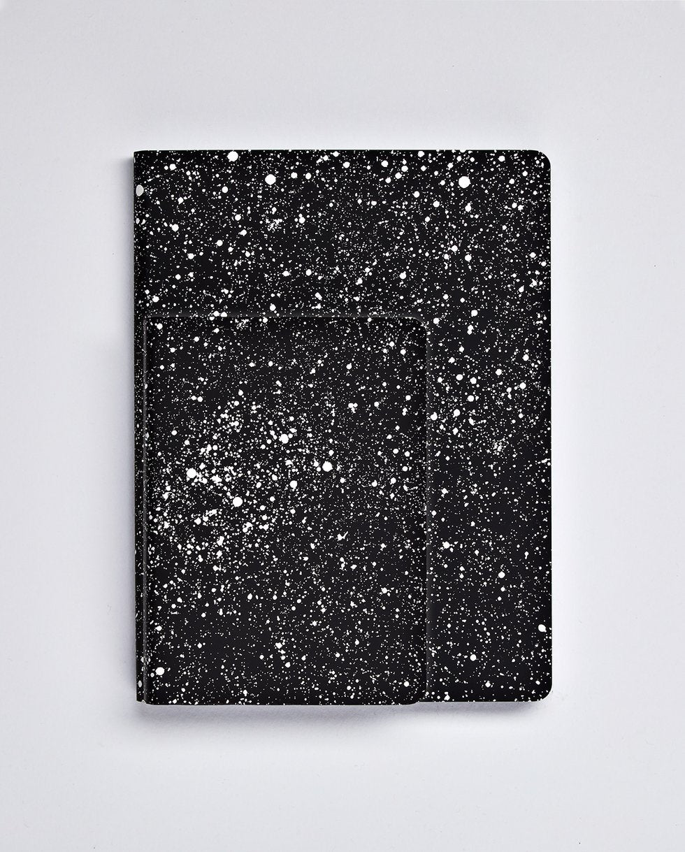 nuuna Notizbuch A5, 256 Seiten – schwarz, weiss