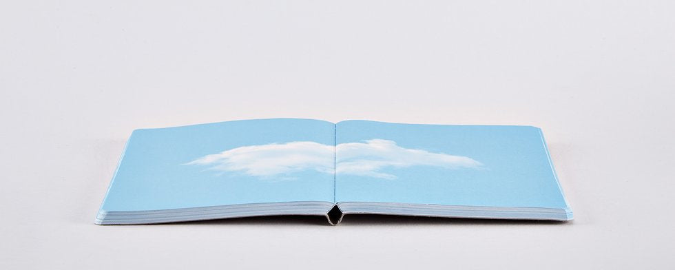 nuuna Notizbuch A5, 176 Seiten – blau, grau, weiss