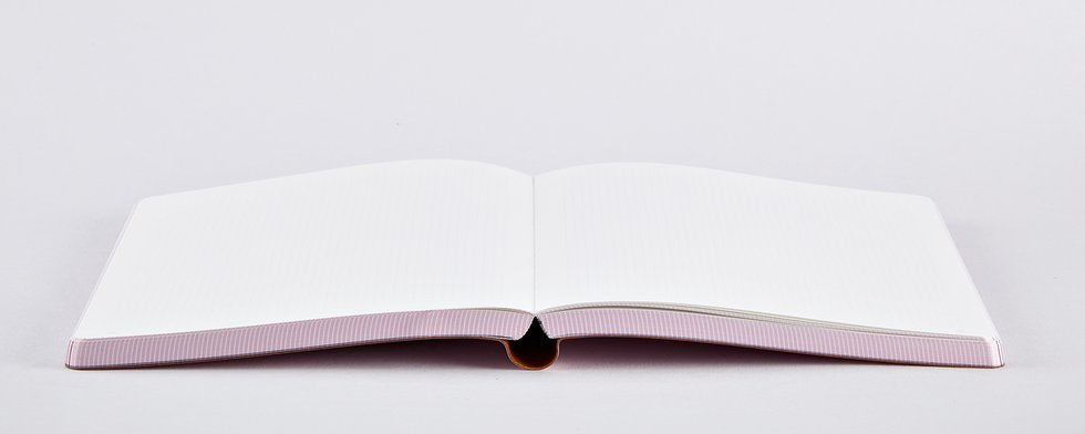 nuuna Notizbuch A5, 256 Seiten – pink, weiss