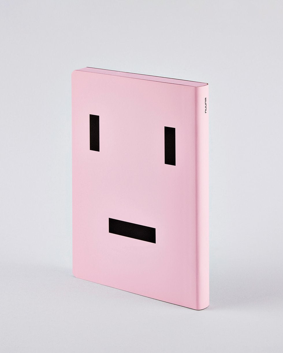 nuuna Notizbuch A5, 256 Seiten – pink, weiss