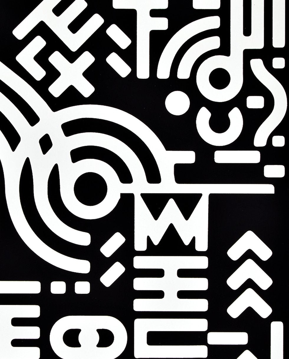 nuuna Notizbuch Graphic L, A5, 256 Seiten – schwarz, weiss