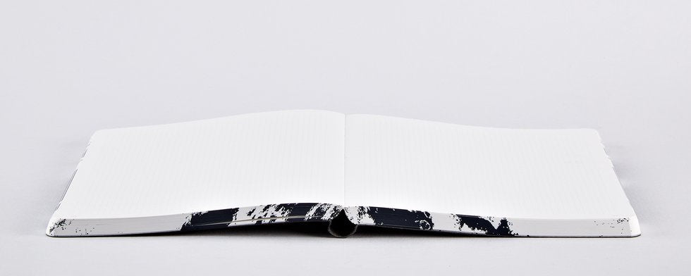 nuuna Notizbuch – A5 – punktiert – 256 Seiten – 120 g/m² – Softcover, schwarz/weiss