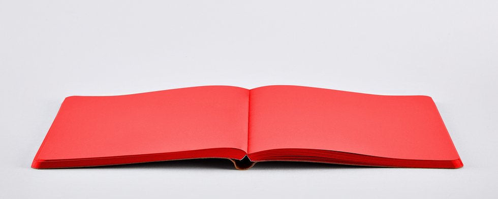 nuuna Notizbuch Not White L Light, A5, 176 Seiten – Rot