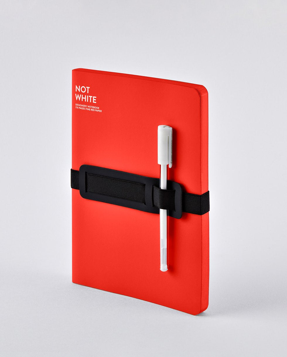 nuuna Notizbuch Not White L Light, A5, 176 Seiten – Rot