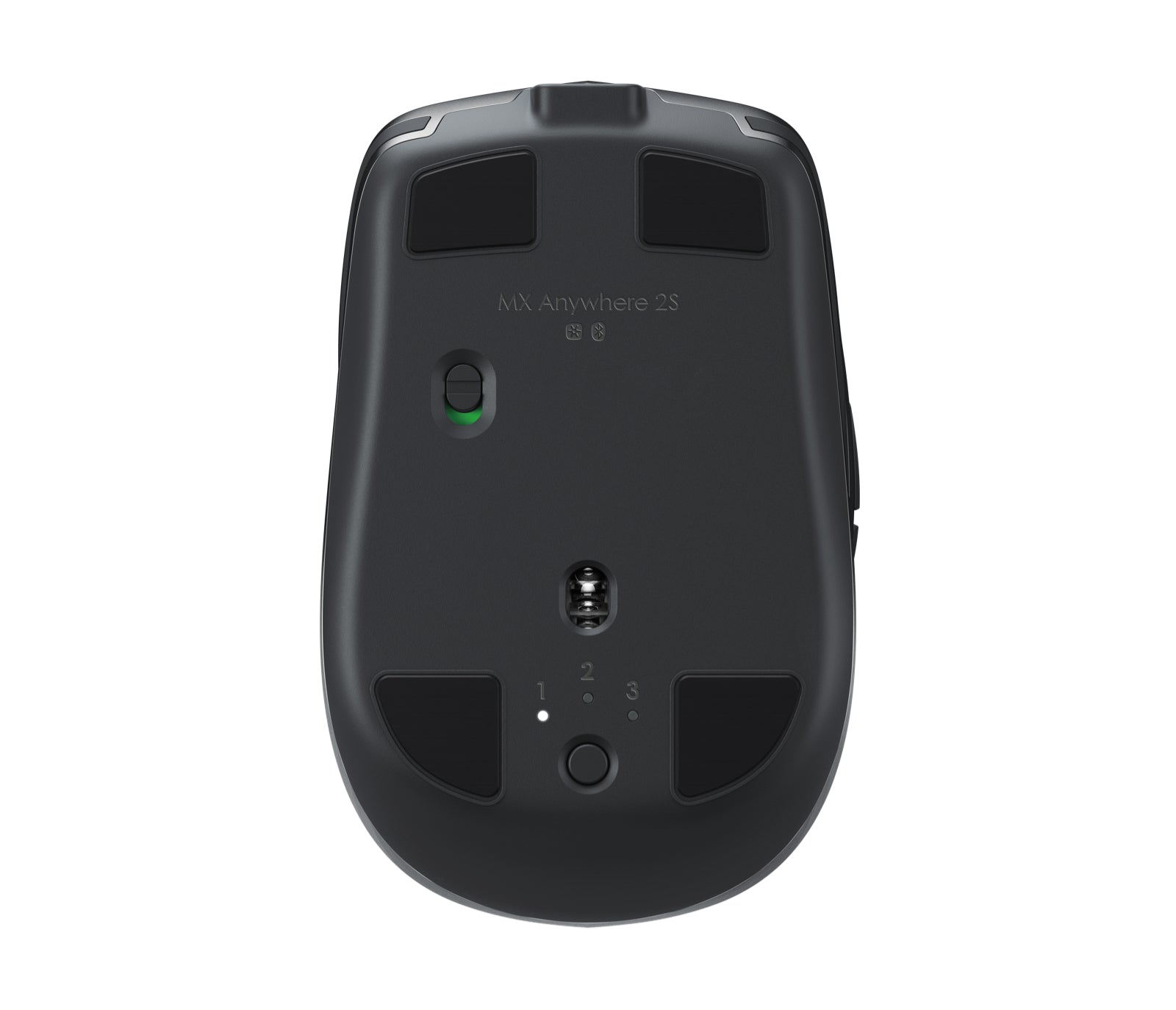 Logitech MX Anywhere 2S Wireless Mobile Maus – kabellos, USB-A, 4'000 dpi, 7 Tasten, für Rechtshänder, Graphit