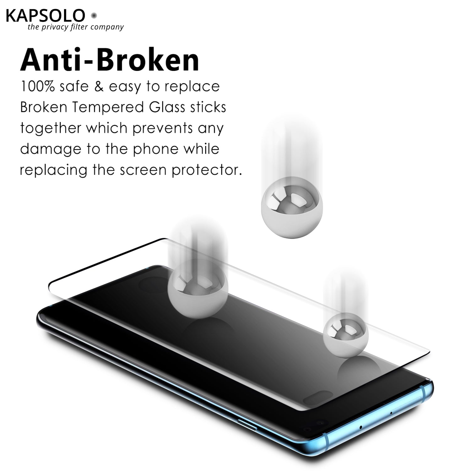 KAPSOLO Displayschutz (Panzerglas), 9H – für Galaxy Note 20 – mit Applikator
