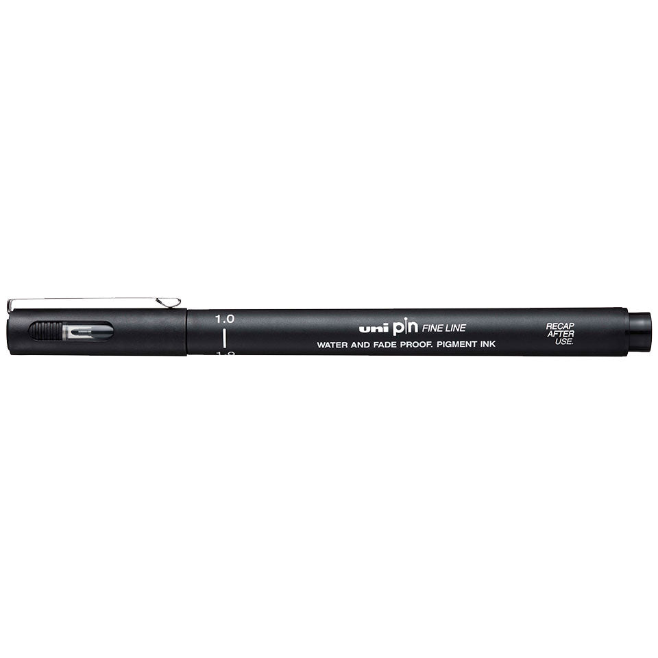 Uni-Ball Pin Fineliner – 1 mm, schwarz, wasserfest