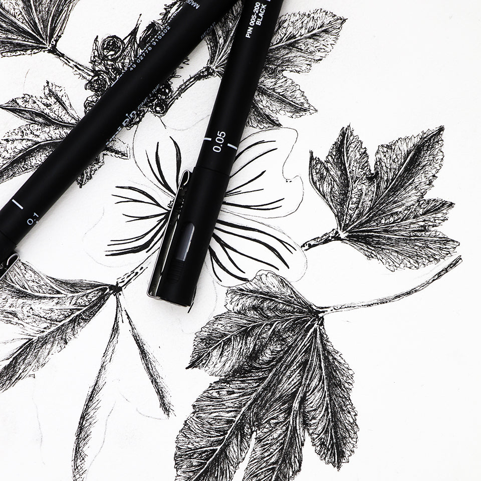 Uni-Ball Pin Fineliner – 1 mm, schwarz, wasserfest