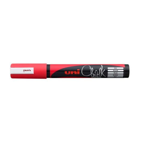 Uni-Ball Kreidemarker – Rund, 1,8–2,5 mm – Rot