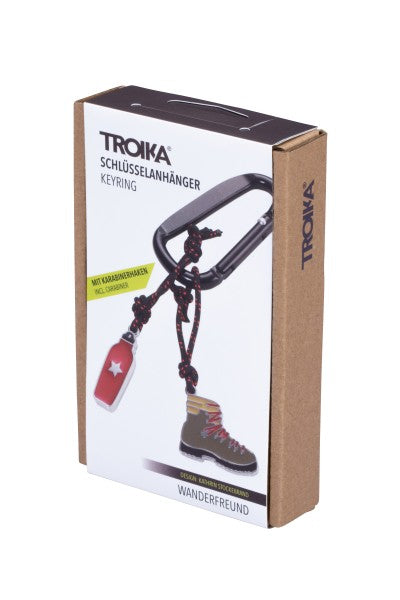 TROIKA Schlüsselanhänger Schuh – mit Karabiner, Aluminium/Kunststoff, Mehrfarbig