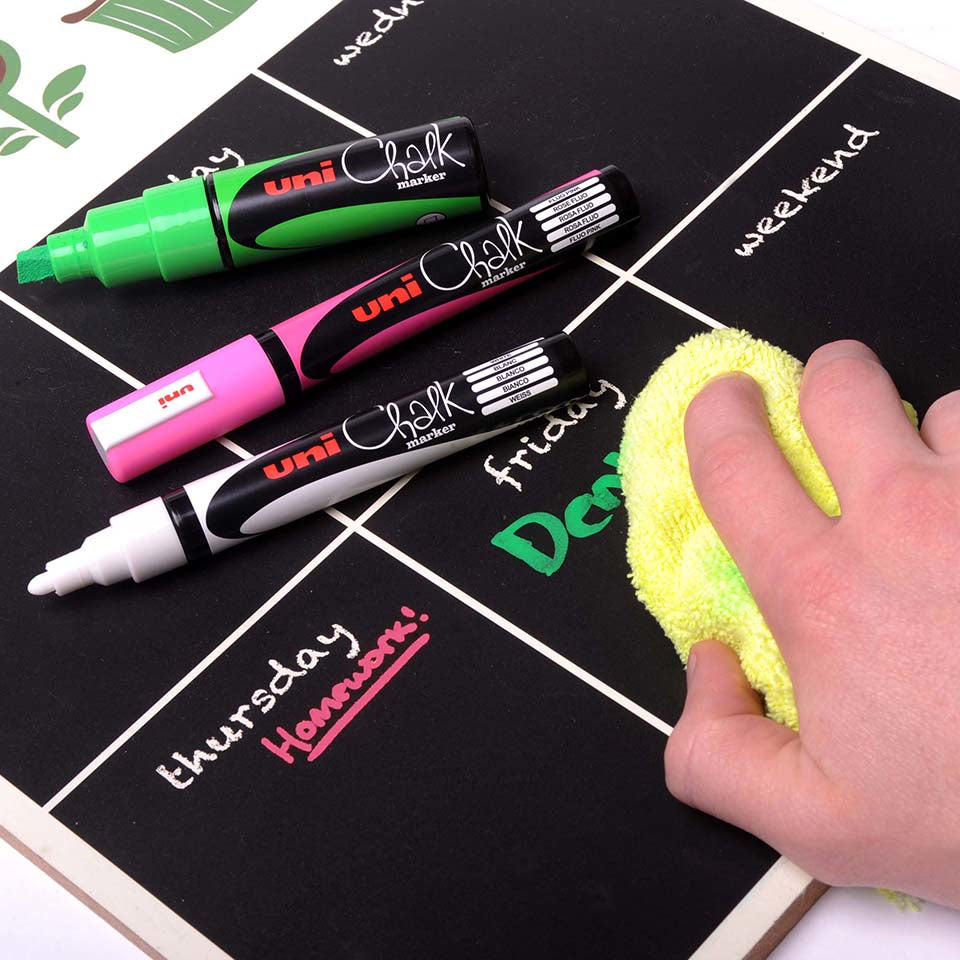 Uni-Ball PWE-8K Kreidemarker – Keil 8 mm – Violett, für Glas