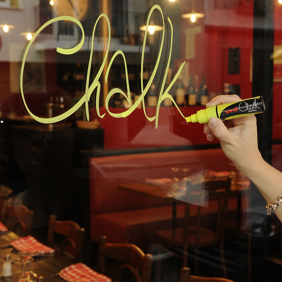 Uni-Ball PWE-8K Kreidemarker – Keil 8 mm – Violett, für Glas