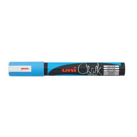 Uni-Ball Kreidemarker – Rund, 1,8–2,5 mm – Hellblau