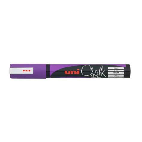 Uni-Ball PWE-5M Kreidemarker – Rund 1,8–2,5 mm – Violett, für Glas/Spiegel/Metall