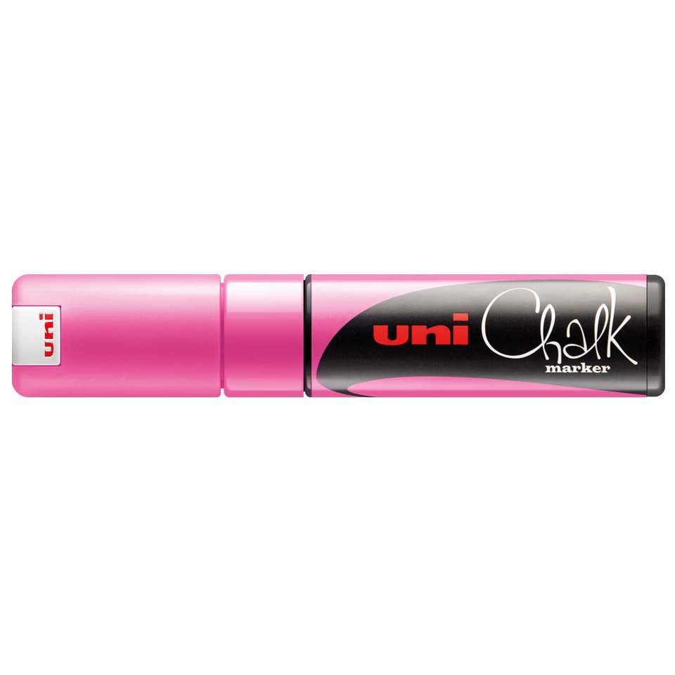 Uni-Ball Kreidemarker – Keilspitze, 8 mm – Rosa