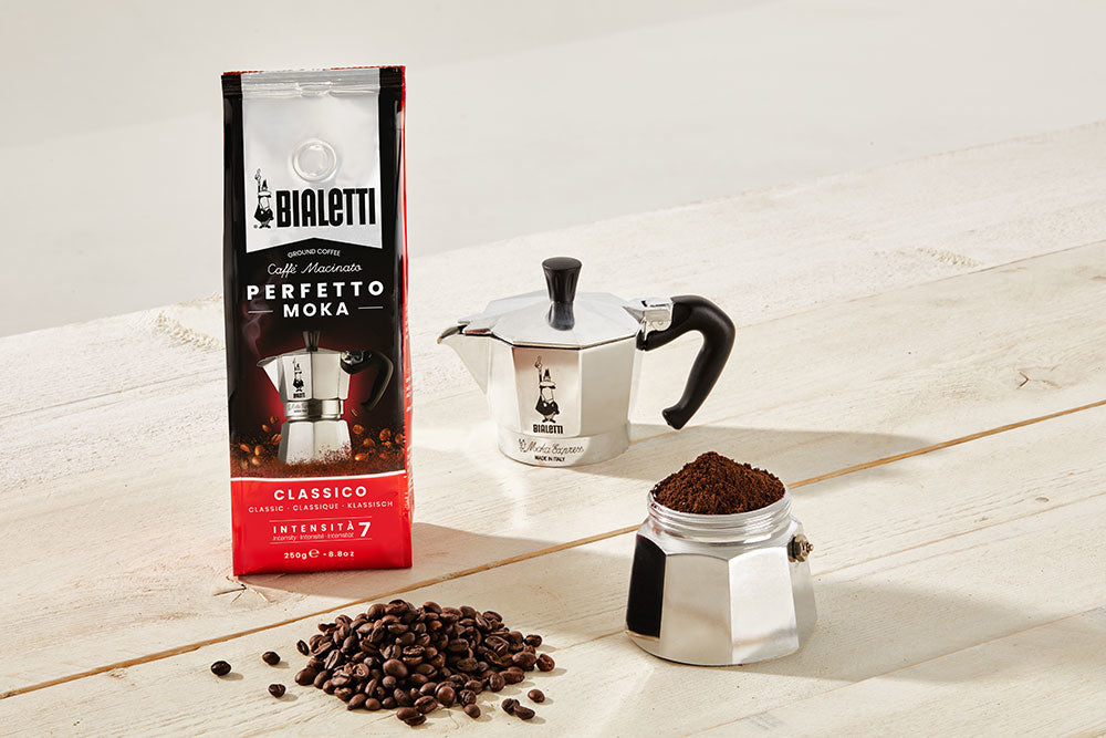 Bialetti Perfetto Moka Vanille – Bohnenkaffee – Café Crème, Intensität 8, 250 g