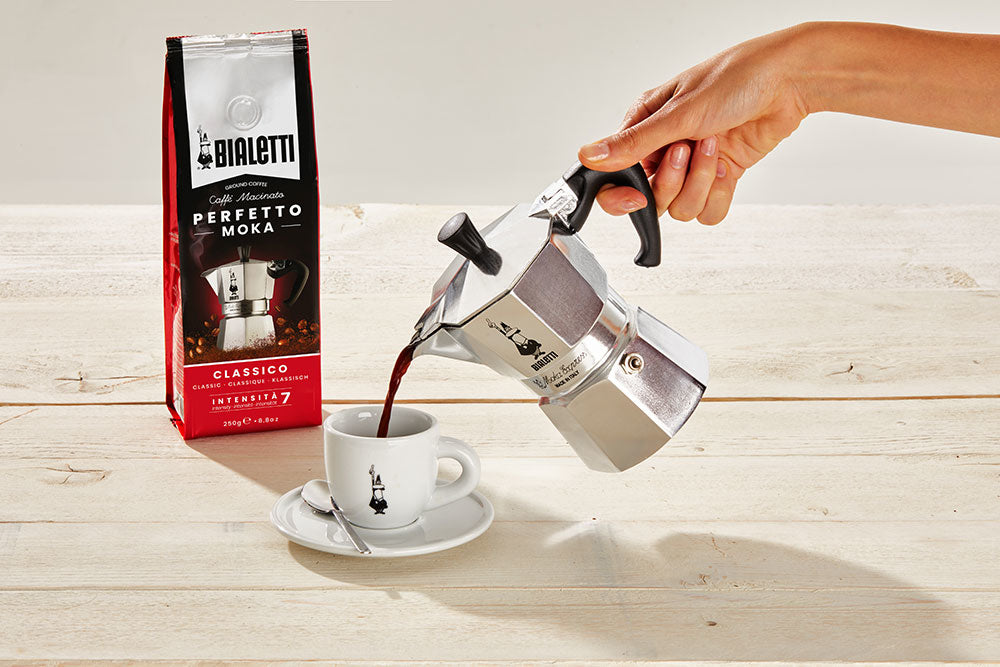 Bialetti Perfetto Moka Vanille – Bohnenkaffee – Café Crème, Intensität 8, 250 g