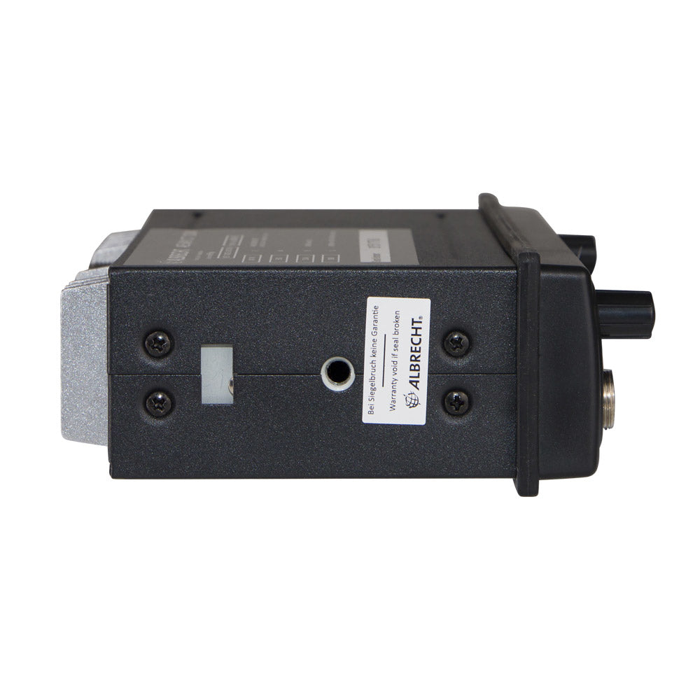Albrecht AE 6491 NRC – CB-Funkgerät, 4 W, 5 Kanäle, 12/24 V, Montageset, Mikrofon, Schwarz