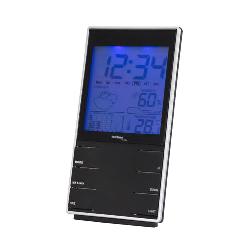 Technoline WS9120 – Wetterstation, innen, Hygrometer & Barometer – Schwarz