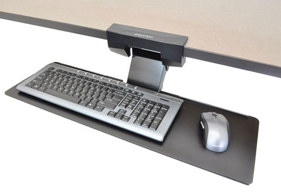 Ergotron Neo-Flex – Untertisch-Tastaturarm – Traglast 1,4 kg, Höhenverstellung 150 mm, Drehwinkel 15°, Schwarz