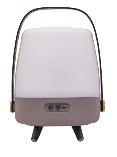 Kooduu Lite-up PLAY Mini – Bluetooth-Lautsprecher – 8 W, 11 h, Steinbraun