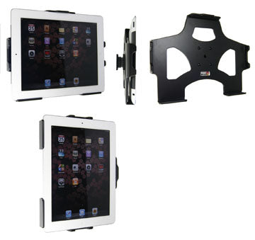 Brodit Fahrzeug-Dock für Apple iPad 2–4 – mit Zigarettenanzünder-Netzteil, USB-Kabel – Schwarz