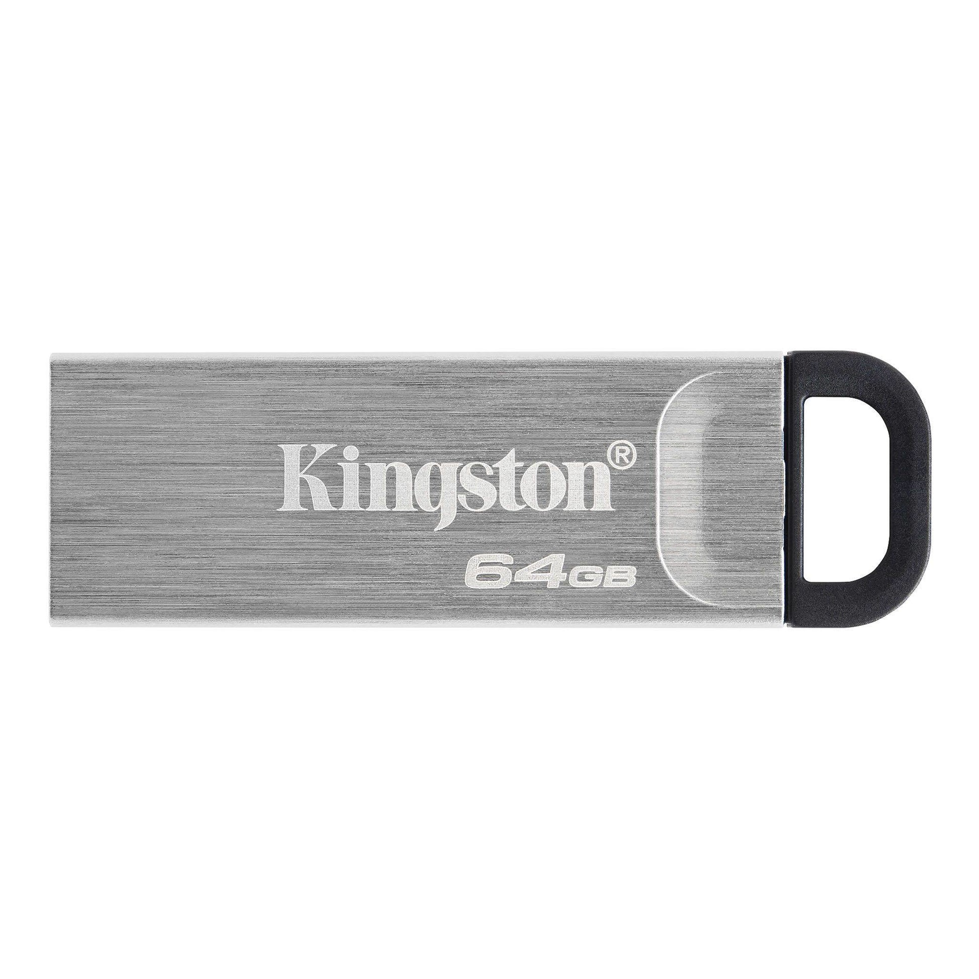 Kingston Technology Kingston DataTraveler Kyson USB-Stick 64 GB – USB-A USB 3.2 Gen 1, 200 MB/s Lesen, ohne Deckel, Silber