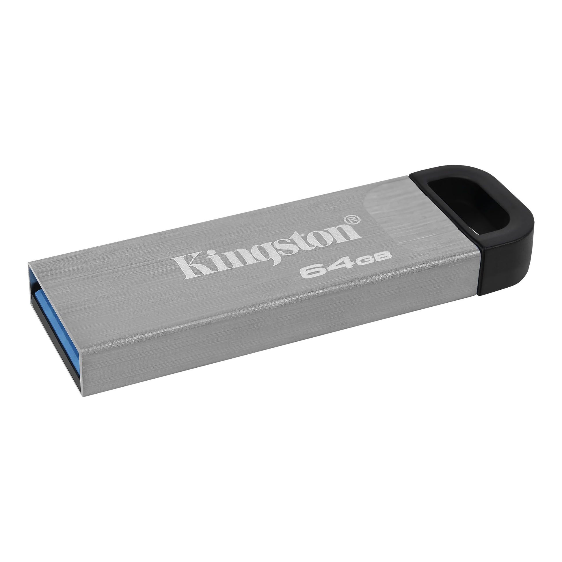 Kingston Technology Kingston DataTraveler Kyson USB-Stick 64 GB – USB-A USB 3.2 Gen 1, 200 MB/s Lesen, ohne Deckel, Silber