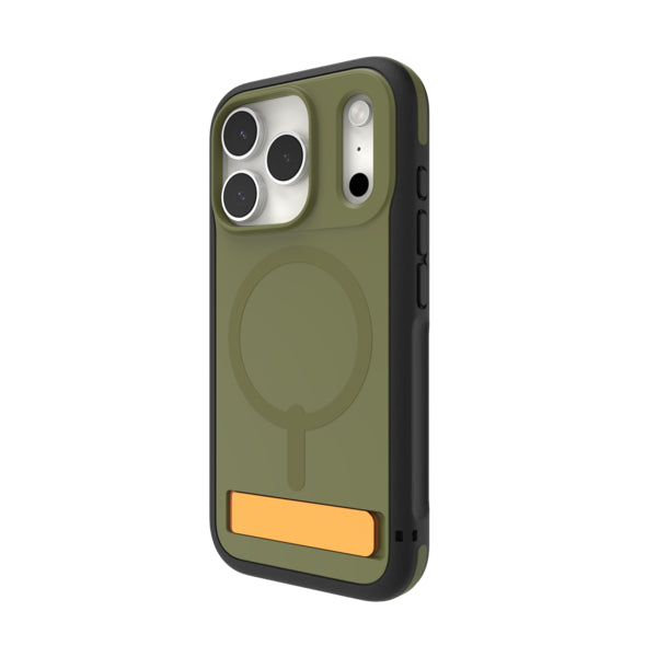 ZAGG Sedona Snap Backcover – für Apple iPhone 17 Pro, MagSafe, mit Ständer, Graphen, Grün, bis 4 m sturzsicher
