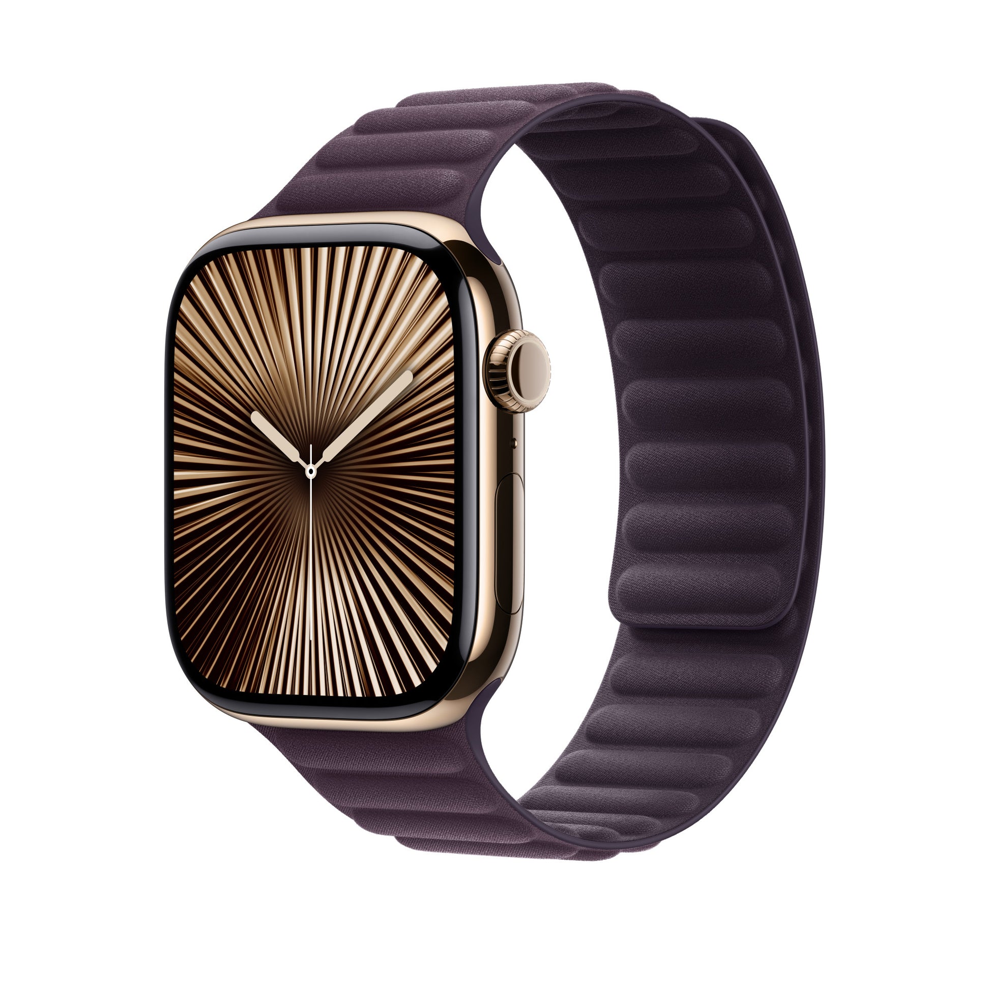 Apple Bberry Magnetic Link – Armband – für Apple Watch 46 mm, Lila, M-L, Aus recyceltem Material