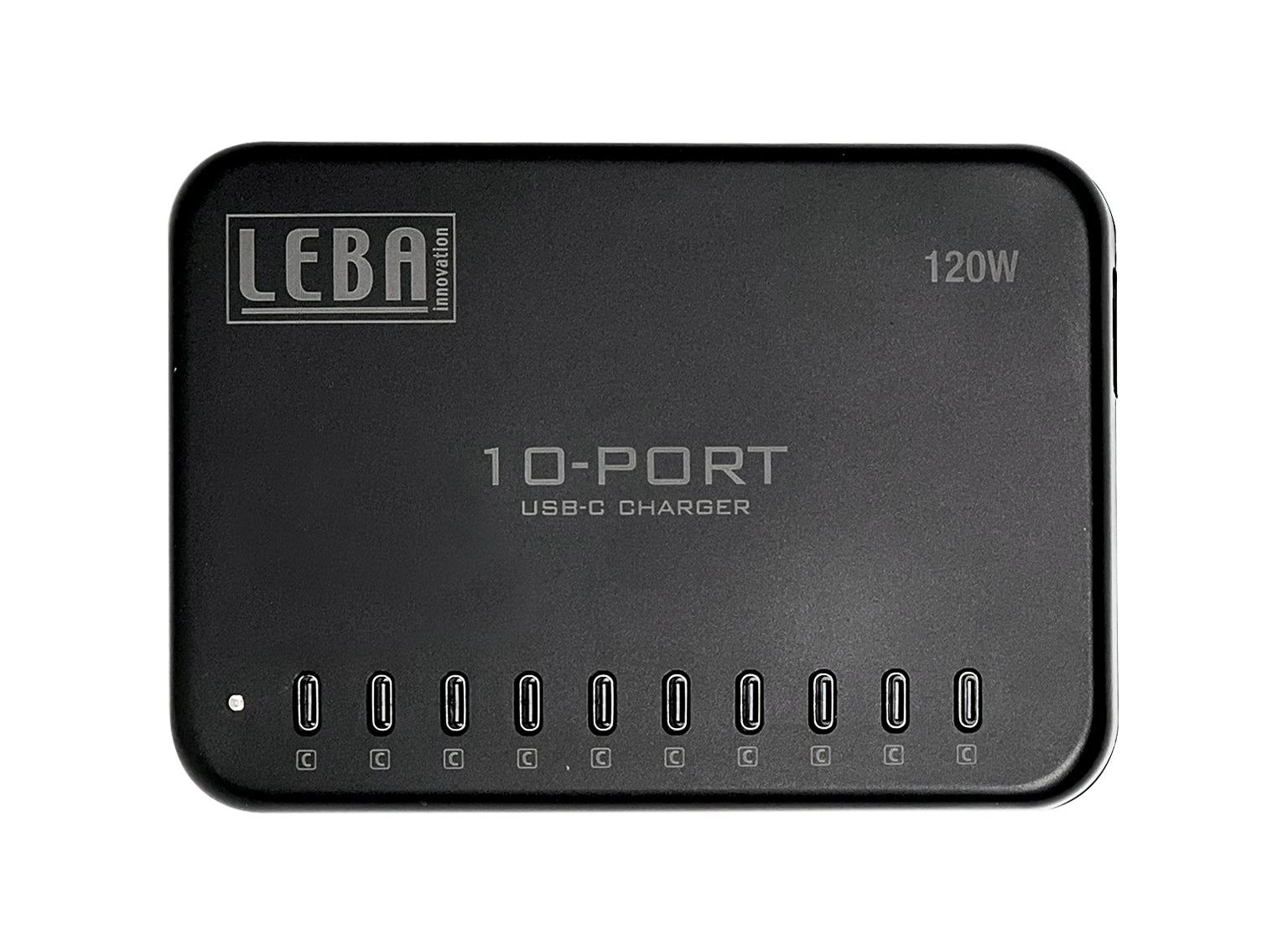 Leba NCHAR-UB10-SC USB-Desktop-Ladegerät 120 W – USB-C×10 – Überspannungs-, Überstrom- & Überhitzungsschutz –