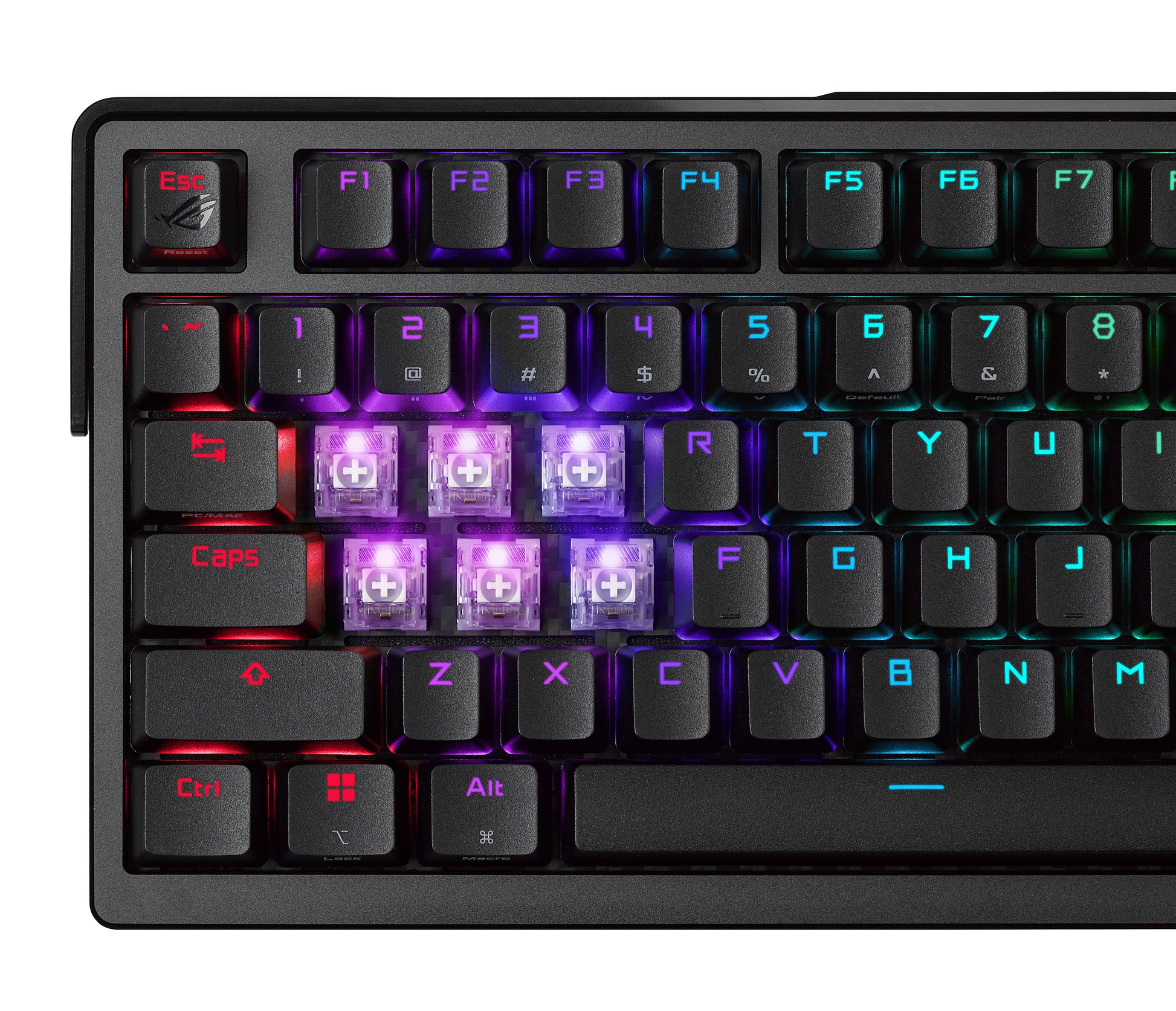 ASUS ROG Azoth Extreme – Tastatur, kabellos (Bluetooth/2,4 GHz), kabelgebunden (USB), CH-Layout (DE-CH)