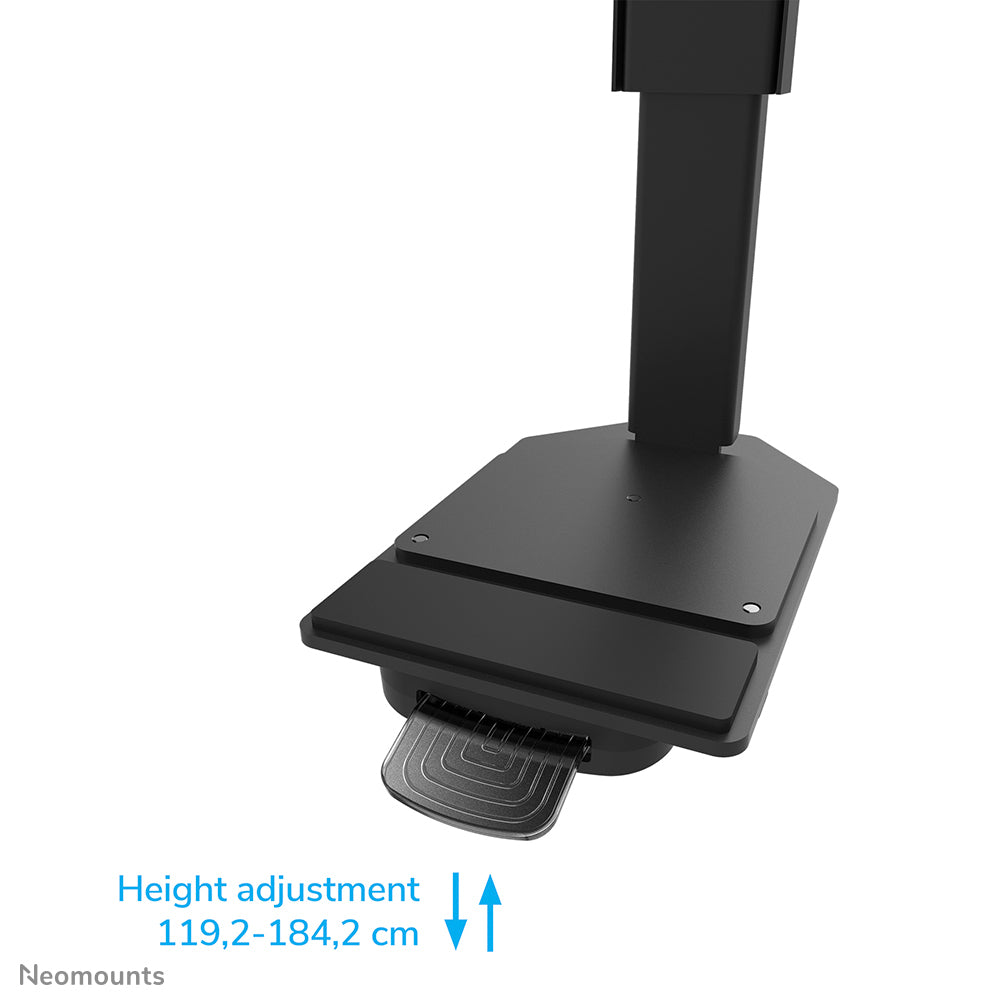 Neomounts FL55-975BL1 – Motorisierter Trolley für 75–115″, VESA 200×200–1200×600, bis 160 kg, schwarz