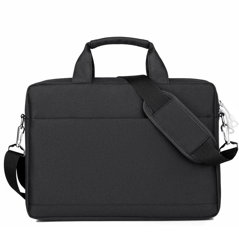 eSTUFF Notebook-Tasche bis 15,6" – Abnehmbarer Schultergurt, Trolley-Haltegurt – Schwarz