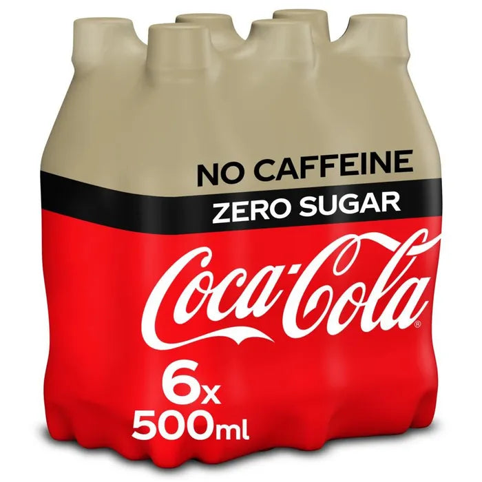 Coca-Cola Limonade Zero, koffeinfrei – 6 × 5 dl