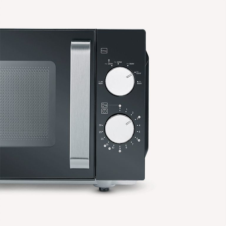 Severin Mikrowelle MW7761 – 20 l, 800 W – schwarz/edelstahl