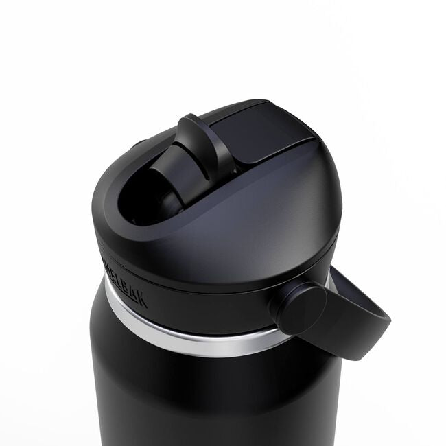 CamelBak Thrive Isolierflasche 1 l – doppelwandig, Edelstahl, Klappdeckel, schwarz