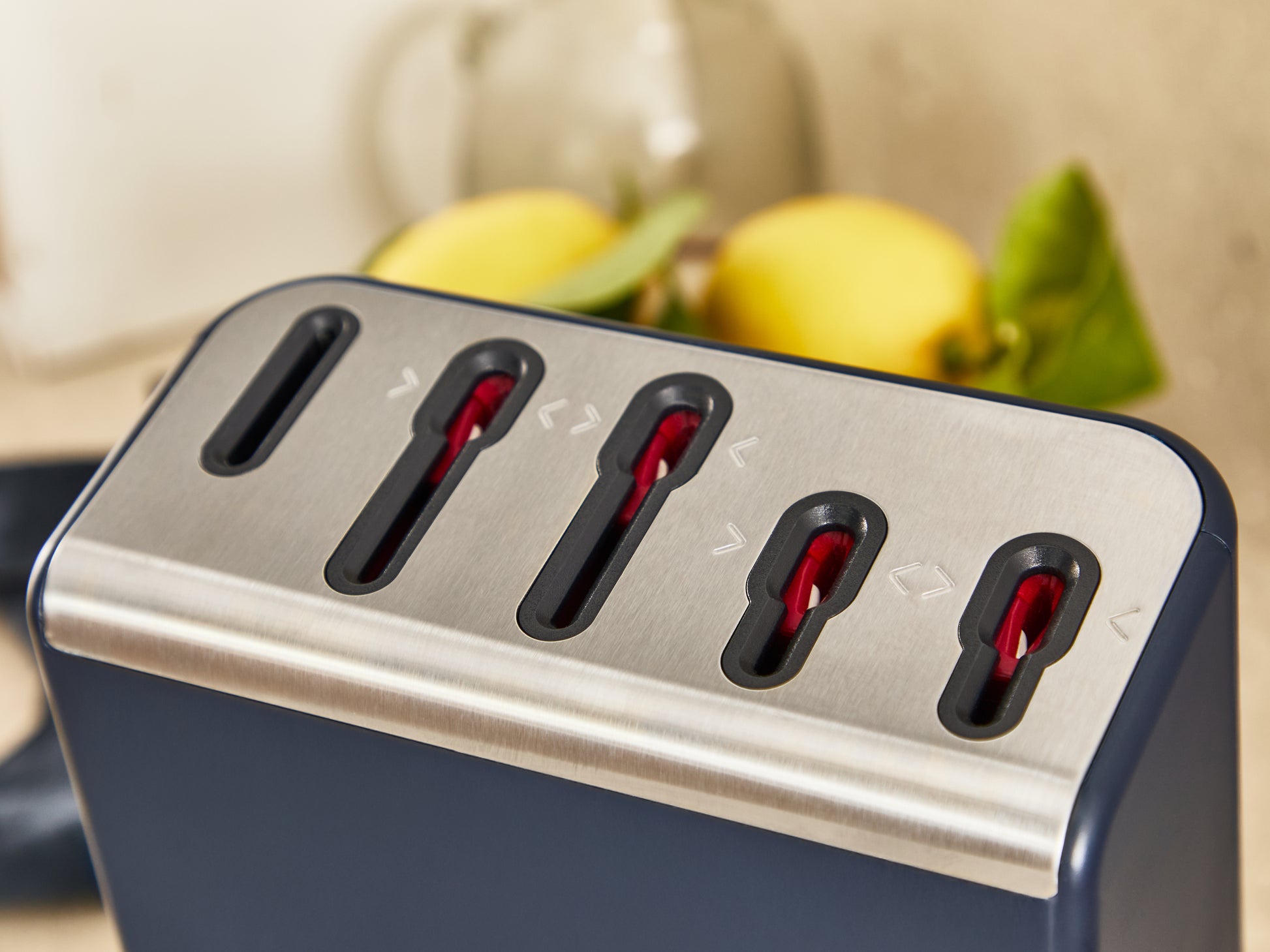 Tefal EverSharp Pro – Messerblock 5-teilig, Edelstahlklingen, Schwarz/Blau