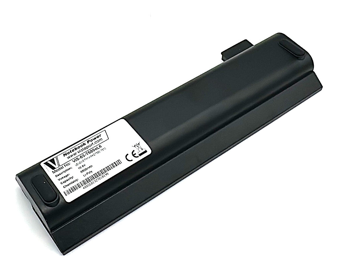 Vistaport Notebook-Akku – für ThinkPad T470–T580 – 72 Wh, 10,8 V