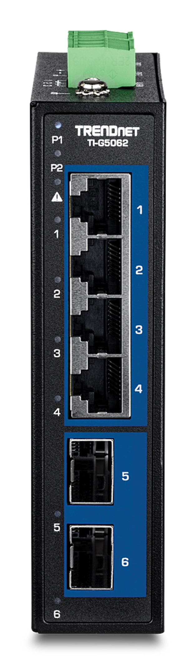 TRENDnet TI-G5062 – Unmanaged Switch – 4× 2,5G, 2× SFP+, Hutschiene