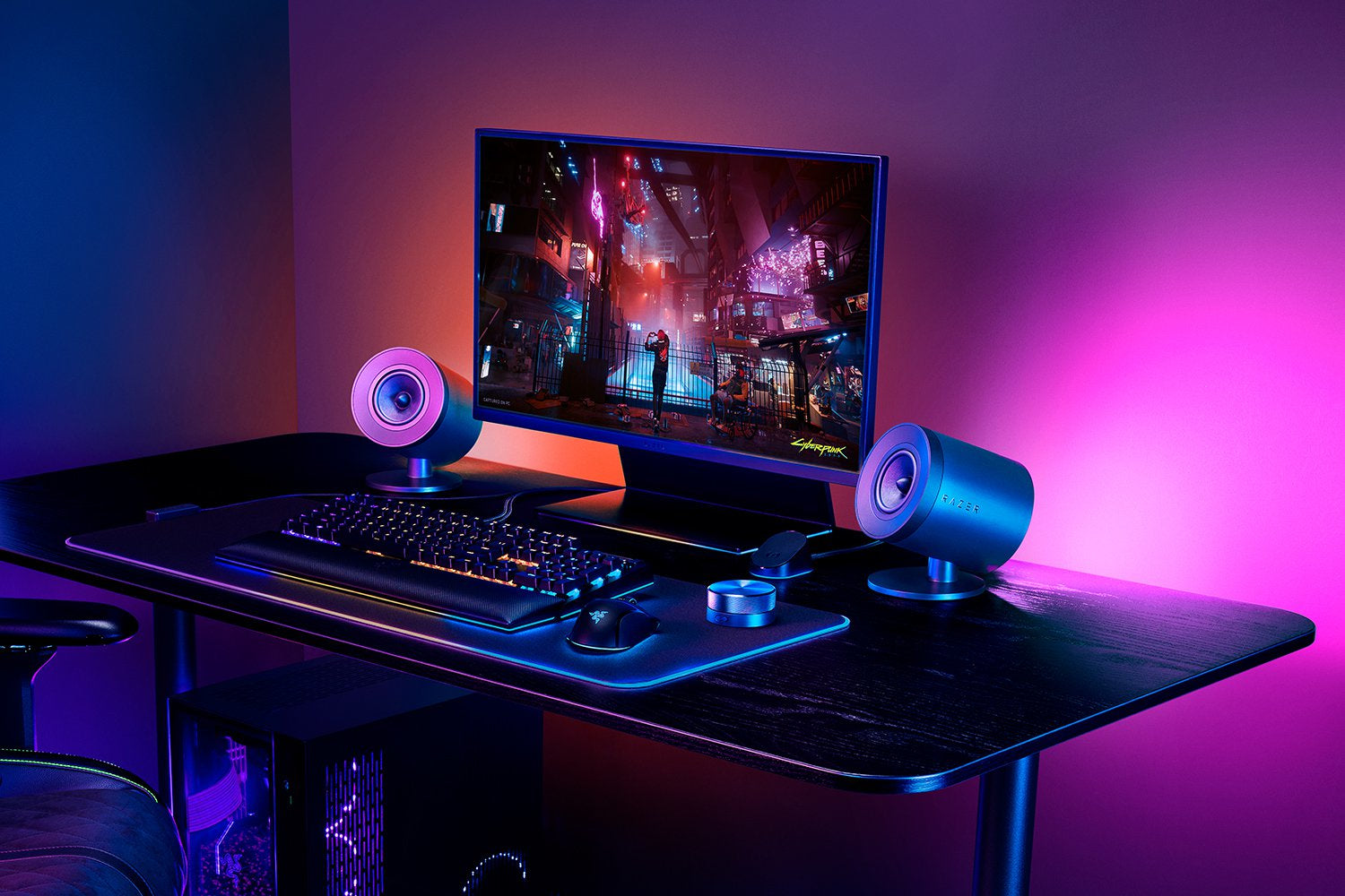 Razer Nommo V2 Pro – PC-Lautsprecher-Set – 2.1, mit Subwoofer, Bluetooth 5.3, Schwarz