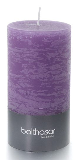 Balthasar Zylinderkerze – Ø 7 × 13 cm – Paraffin, Flieder – 60 h