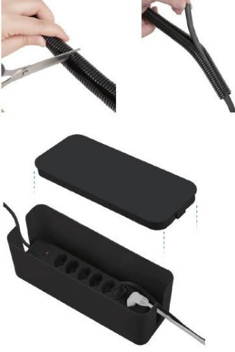 M. Schönenberger Schönenberger Kabelbox – 135 mm × 0,24 m, Schwarz, für Innenbereich