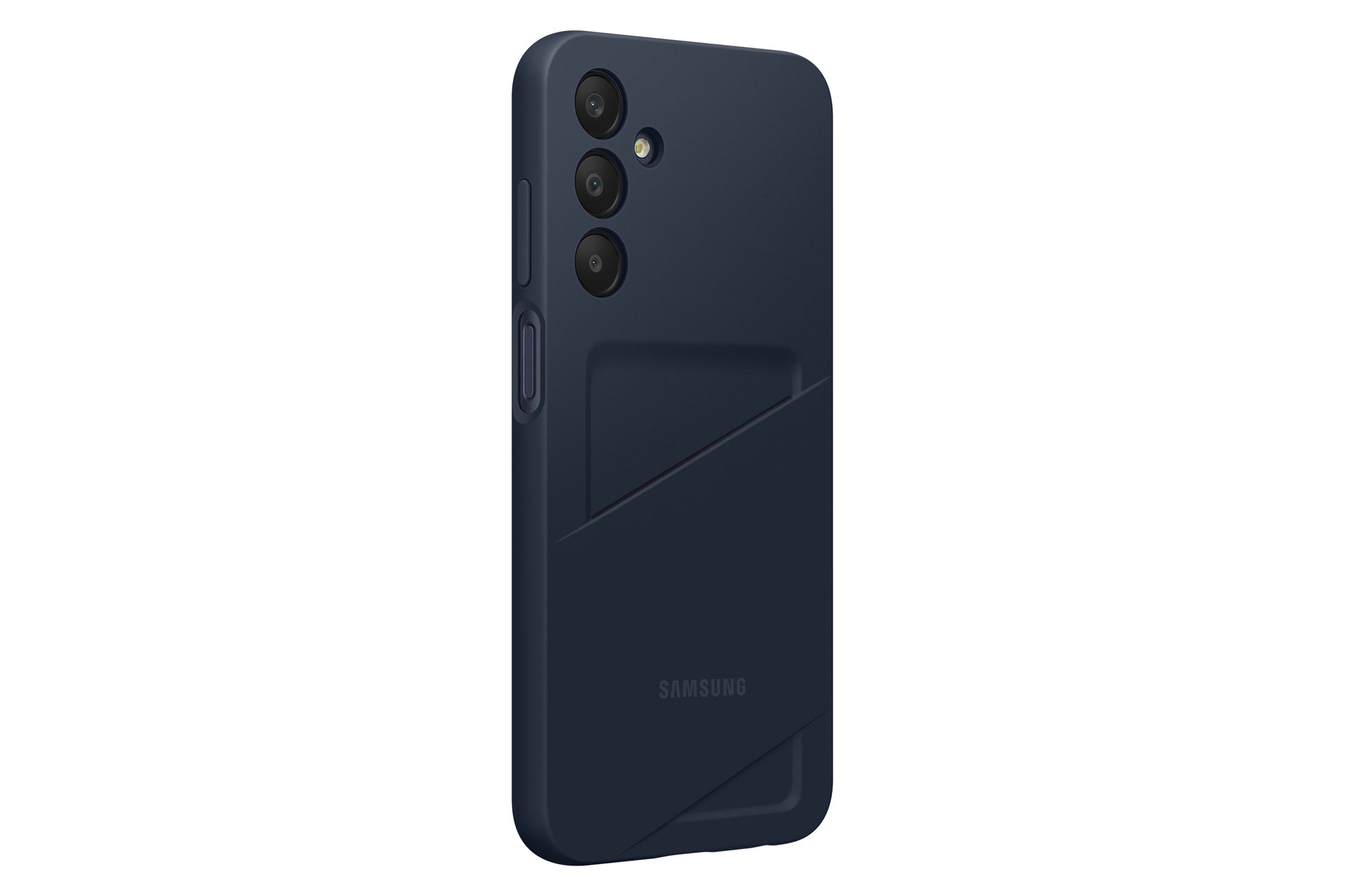 Samsung Backcover – für Samsung Galaxy A25 5G, mit Kartenfach, TPU, Schwarz/Blau, kratzresistent