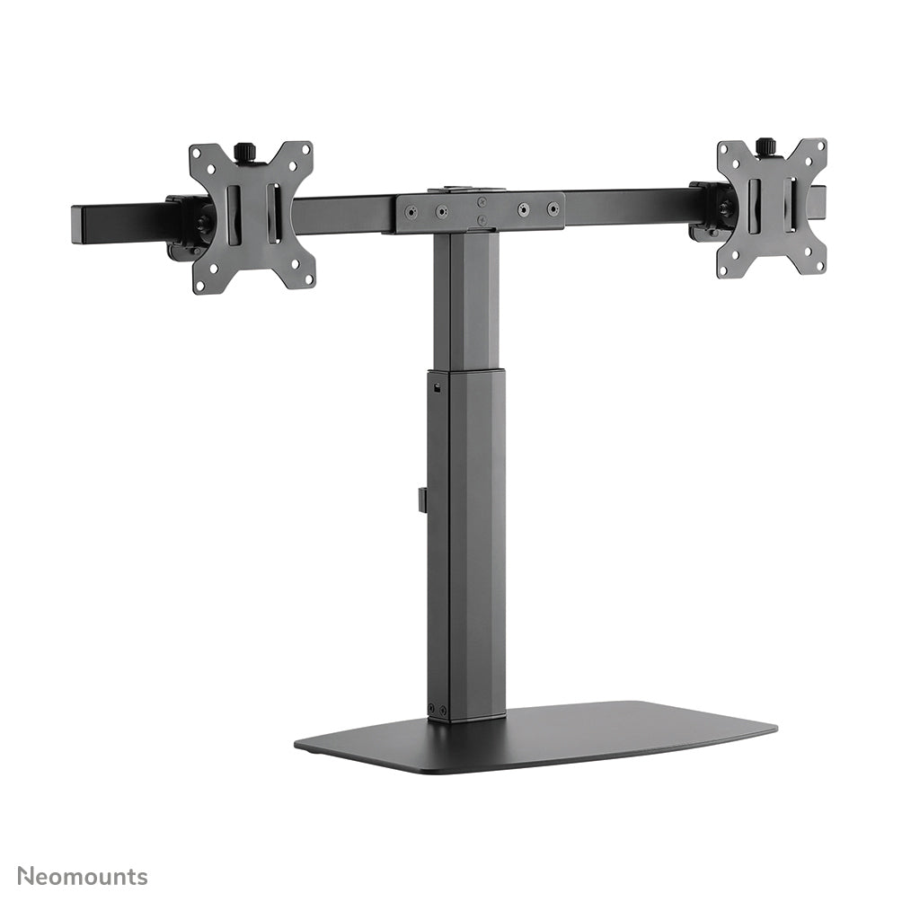 Neomounts Tischhalterung, Dual, Standfuss, bis 27", höhenverstellbar, neigen/schwenken/drehen, schwarz