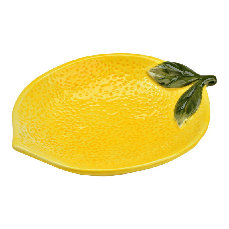G. Wurm Ovale Schale – 12,0 × 16,0 × 2,0 cm, Keramik, Gelb