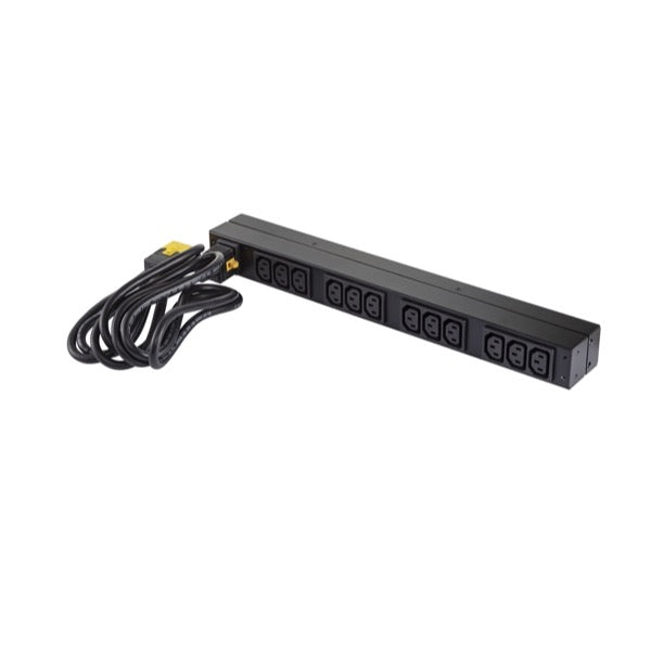 APC Rack-PDU Basic, einphasig, 12× IEC C13, 16 A, Stecker IEC C20, 1U horizontal, 3,7 kW