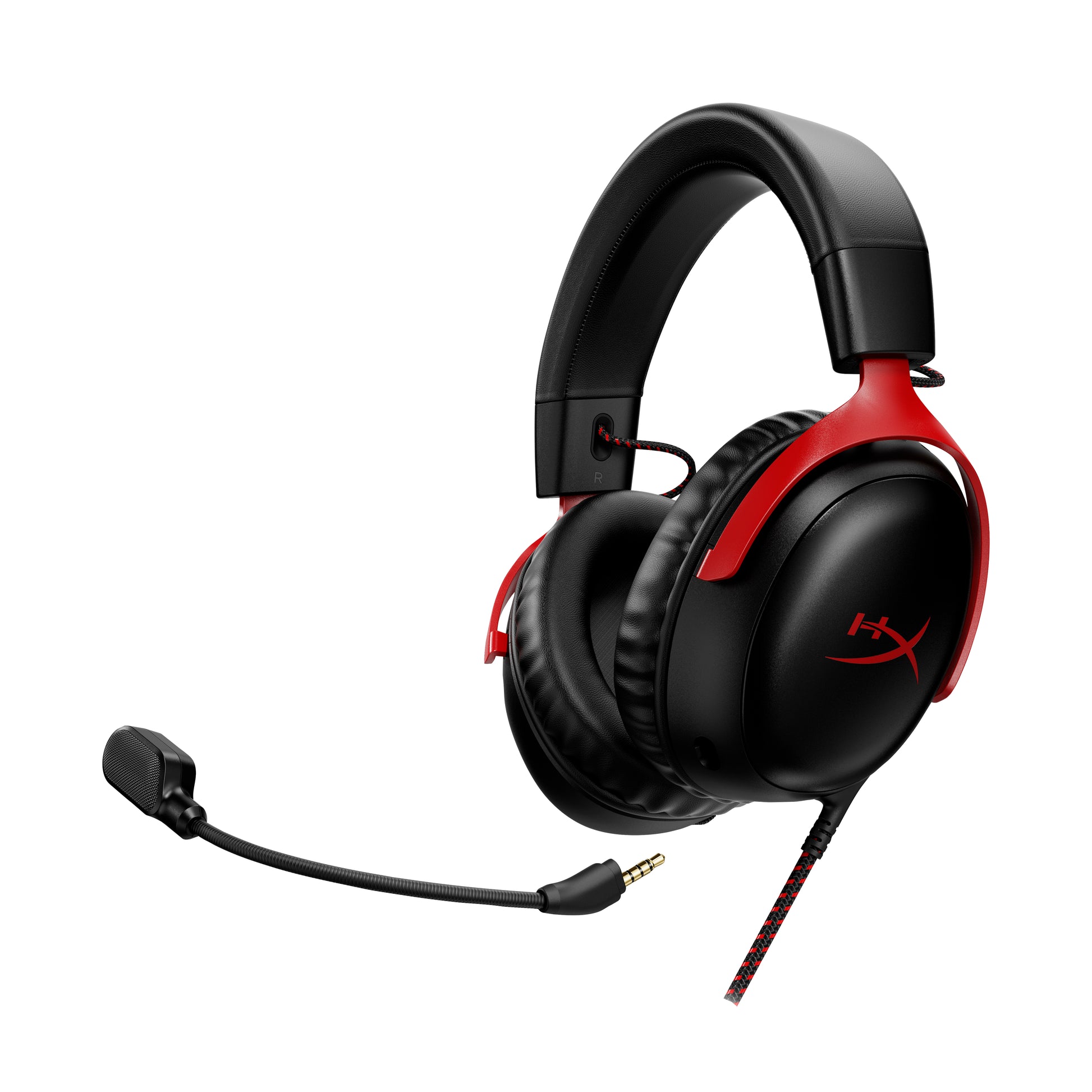 HyperX Cloud III – Gaming-Headset (Over-Ear) – USB-A, abnehmbares Mikrofon – Schwarz/Rot – für Xbox Series X