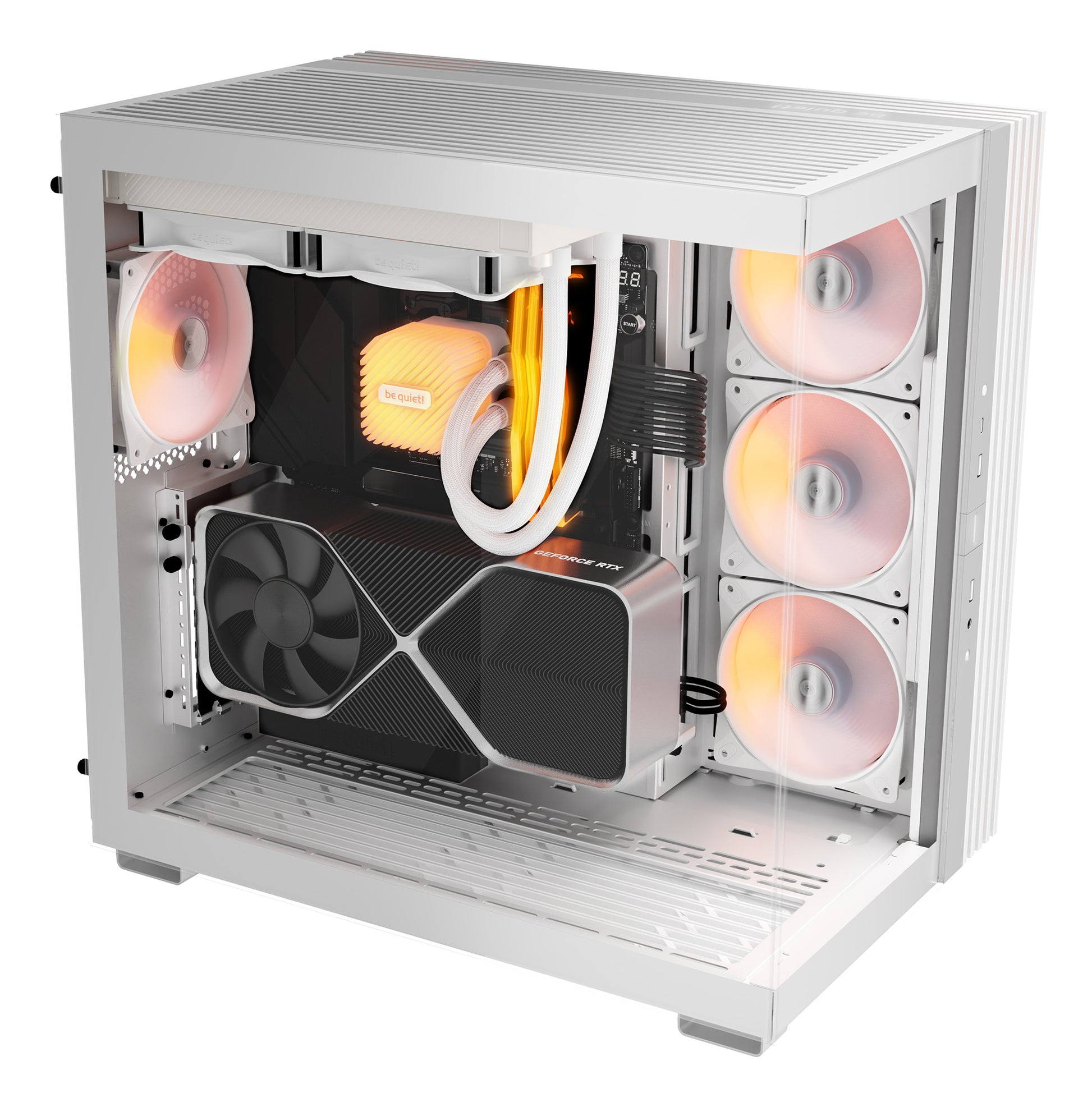 be quiet! be quiet LIGHT BASE 600 LX – Midi-Tower PC-Gehäuse – ATX/mATX/Mini-ITX, Weiss, 455×305×450 mm